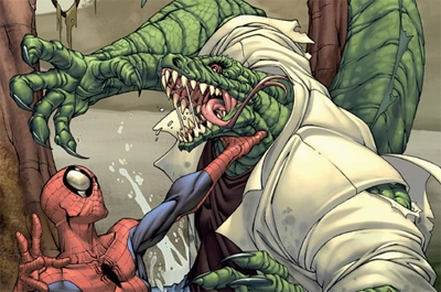 Well, at least Dr. Connors had the foresight to put on stretchy pants and lab coats before engaging in his incredibly risky and amoral experiment