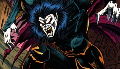 He's either a vampire or a Kiss fan...