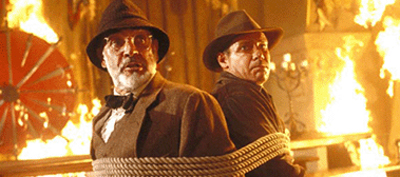 Harrison Ford and Sean Connery are on fire...