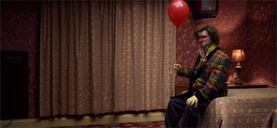 The tears of a rather creepy clown...