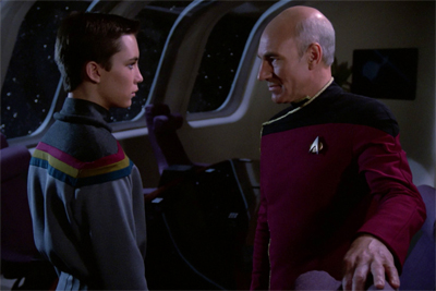 Giving Wesley a good dressing up...