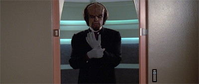 Worf is not a merry man...