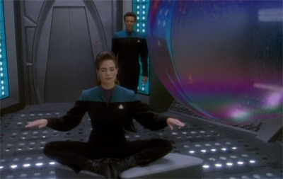 Keeping her ball in the air...