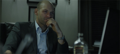 Well, at least his stubble is all the same length...