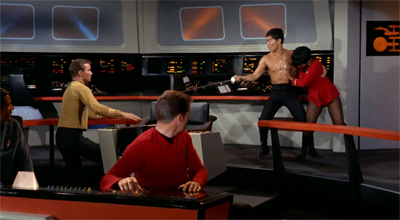 I can safely say that Kirk's training never prepared him for this...