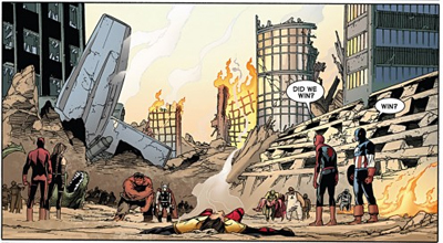 Well, at least Spider-Man hasn't lost his sense of humour...