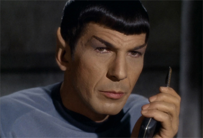 Spock counts down the minutes until his first command...