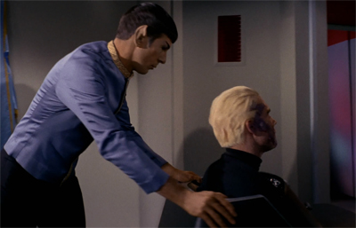 Spock could always steer Pike clear of trouble...