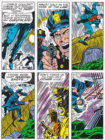 At least he's got body armour...