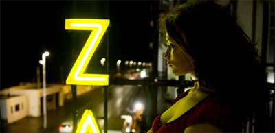 The harsh light of neon...