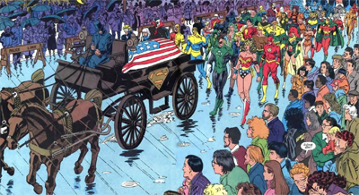 With all the superheroes in Metropolis, America's crime rates skyrocketted during that three-hour block...