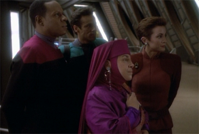 Note to self: next time a religious and spiritual leader asks you to take them into uncharted space, offer to show them the replimat instead.