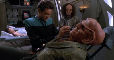 Quark's about to get it in the ear...