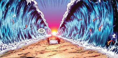 The parting of the waves...