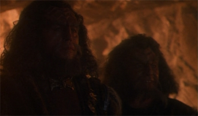 Butting foreheads over Jadzia's involvement...