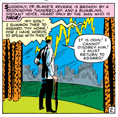 A flash of inspiration... (As an aside, I love how Kirby draws the lightning to resemble an audio wave...)