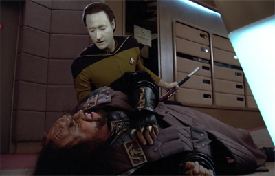 Riker really floored his commanding officer...