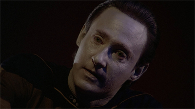 Looking down on his fellow crewmembers...