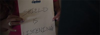 The writing's on the pad...