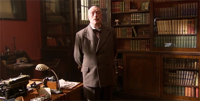 Professor Peach in the study with the lead pipe!