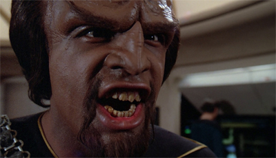 He is Klingon, hear him roar!