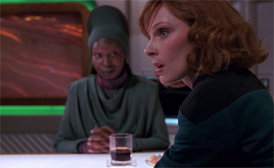 Crusher's return causes a whole Bev-vy of character issues...