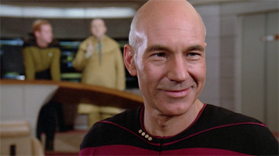It's worth noting that Picard is quite supportive of Riker this week. If a little enthused at the prospect of blowing him out of the stars. Metaphorically speaking, of course...