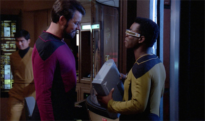 LaForge packs light...