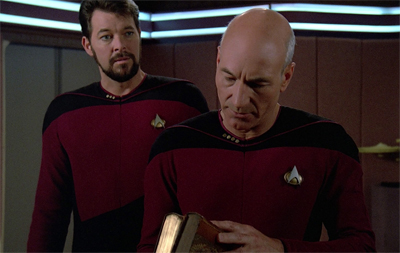 "Try not to lose any members of the senior staff while I'm gone."