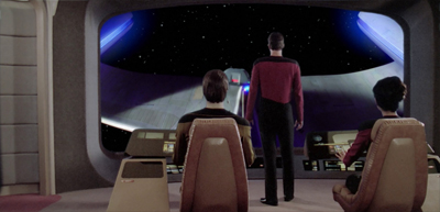 Little does Picard realise what happens when you leave Riker in charge...