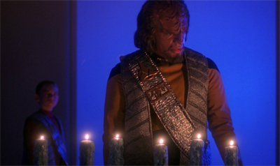Worf lightens up a bit...