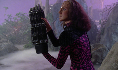 The glove goes on...