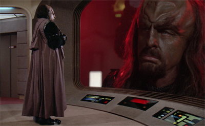 Worf gets to play dress-up...
