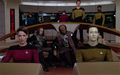 I suspect this is another moment that Worf has been dreaming about since he was a little boy...