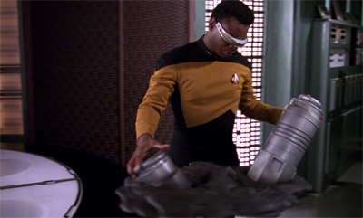 Geordi's abstract sculpting was all the rage on the Enterprise...