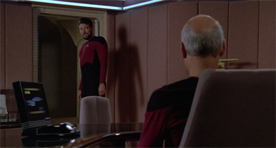 "Don't let the door close on you on the way out..."