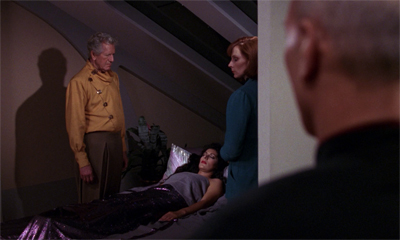 Crusher's Troi-ing to make her feel better...