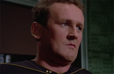 I bet this was a fun shoot for Colm Meaney...