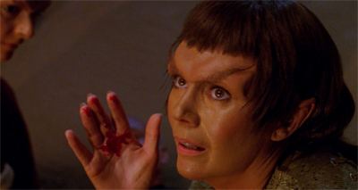 Blood on her hands...