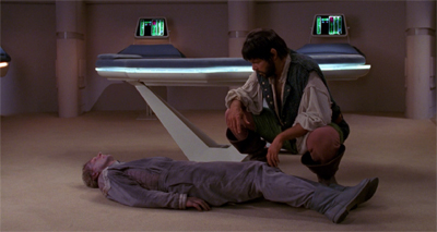 Luckily, Riker's "space pirate" outfit was perfect for this undercover mission.