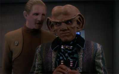 Giving him an earful...