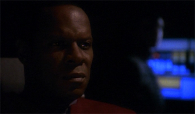 Sisko was pleased to discover that the Defiant's other designers had not removed his suggested "atmospheric alert" setting...