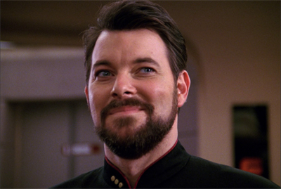 Riker is very fond of showing the ladies his (h)orga'hn...