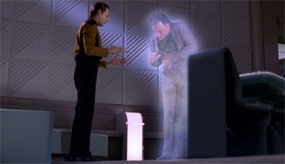 Q is hardly a glowing example of humanity's potential...