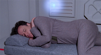 Q's nightlight began to freak the ship's security out...