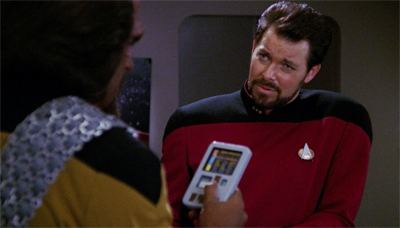 Riker really is the last person who should dispense family advice...