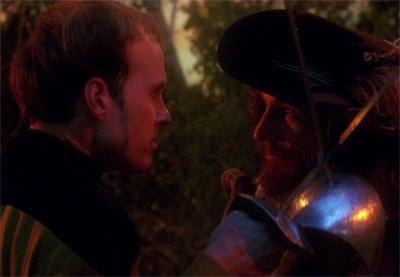 Crossing swords with the captain...