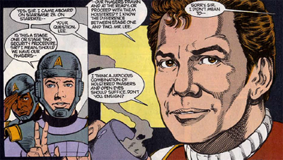 Kirk really is hot stuff, isn't he?