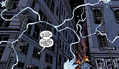 Lighting up the city...