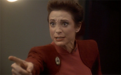 A cranky Kira is a terror for Ops...